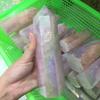 1pc Natural Rose Crystal Pink Aura Crystal Point Natural Crystal Wand Decoration Crystal (Size : 300-400g) view 1