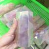 1pc Natural Rose Crystal Pink Aura Crystal Point Natural Crystal Wand Decoration Crystal (Size : 300-400g) view 3