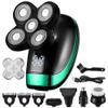 Electric Razor for Men, 5 in 1 Rechargeable Electric Shaver Five Floating Heads Razors Hair Clipper Nose Ear Hair Trimmer Men Facial Cleaning Brush view 1