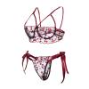 Sexy Lingerie for Women Naughty Sexy Outfit Muslin Tops+Briefs Racy Women Lace Corset Underwear Lingerie Wire Sleepwear Necessary for Life Clearance (240111 A-Black, XXL) view 3