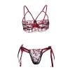 Sexy Lingerie for Women Naughty Sexy Outfit Muslin Tops+Briefs Racy Women Lace Corset Underwear Lingerie Wire Sleepwear Necessary for Life Clearance (240111 A-Black, XXL) view 4