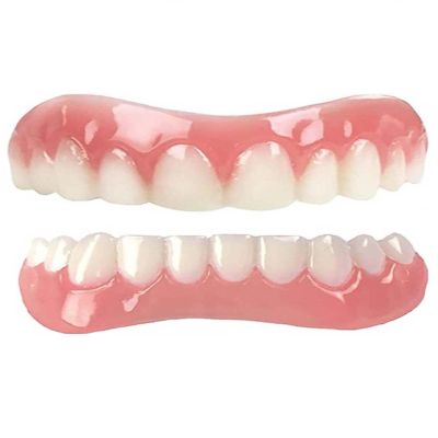 Perfect Smile Denture Denture Tooth Top and Low Provisional Dental Prosthesis for Superior Jaw Quickly Repair Your Teeth and Smile Men and Women Dental Prostheses,01,1PCS