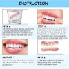 Perfect Smile Denture Denture Tooth Top and Low Provisional Dental Prosthesis for Superior Jaw Quickly Repair Your Teeth and Smile Men and Women Dental Prostheses,01,1PCS view 4