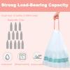 20L Bin Bags, KITBEST 100 Counts Drawstring Bin Liners with Tie Handle, Strong Trash Garbage Rubbish Bags for Bathroom pedal Bin, Kitchen Office Waste Paper Bin (100 Liners, White) view 4
