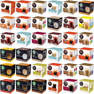 The CoffeeMarket Ltd : Buy 6 Boxes Compatible With Dolce Gusto Coffee Pods Pick Any 6 Boxes, Many blends to choose from (Latte,Espresso,Chococino,Cappuccino, Americano Intenso, Caramel, Mocha. Decaf)