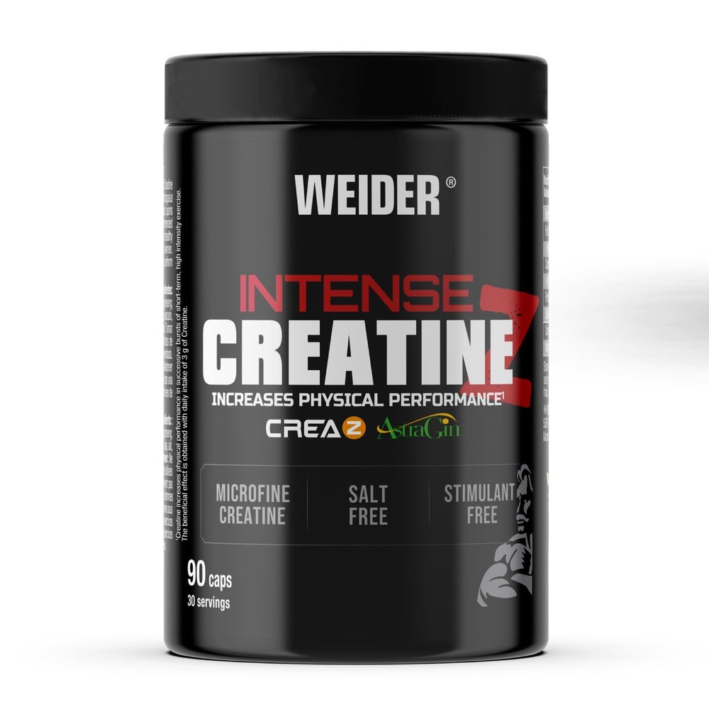 Weider Intense Creatine Z (90 caps). Capsules of Pure Creatine CreaZ, with AstraGin improving Absorption up to 33%, 3g creatine/Serving, to Increase Physical Performance (30 Servings)
