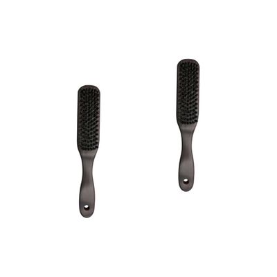 minkissy Pcs Personal Care Beard Brush Styling Cleaning Brush Soft Pig Bristles Wooden Handle for Bearded Men