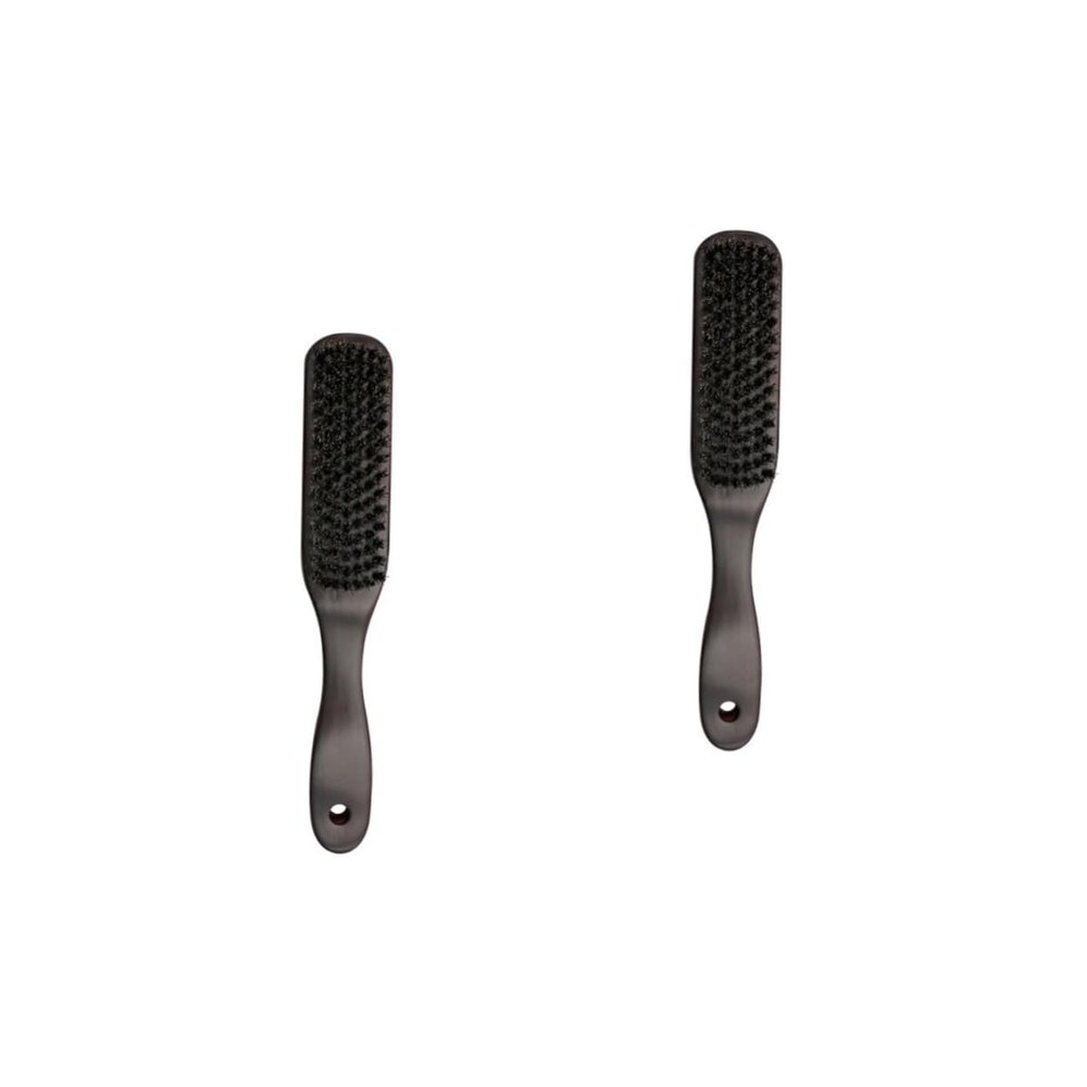 minkissy Pcs Personal Care Beard Brush Styling Cleaning Brush Soft Pig Bristles Wooden Handle for Bearded Men