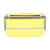Lunch Box, Sealing Compartments Stainless Steel Insulation Lunch Container 2 Layer for Camping (Yellow) view 4