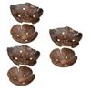 Alipis 6pcs Coconut Soap Container Pet Food Bowl Home Bathroom Soap Holder Dish for Elephant Drainage view 1