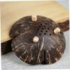 Alipis 6pcs Coconut Soap Container Pet Food Bowl Home Bathroom Soap Holder Dish for Elephant Drainage view 4