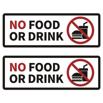 NO FOOD OR DRINK