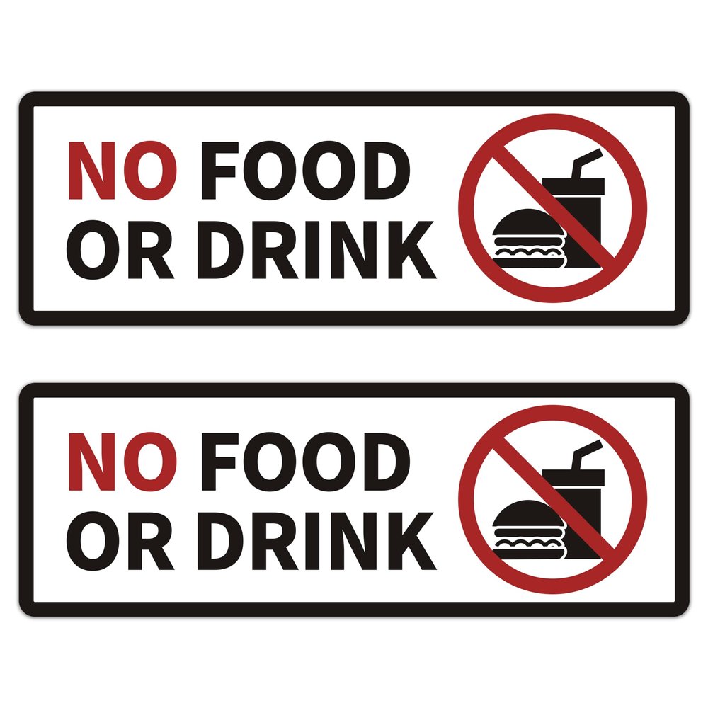 NO FOOD OR DRINK