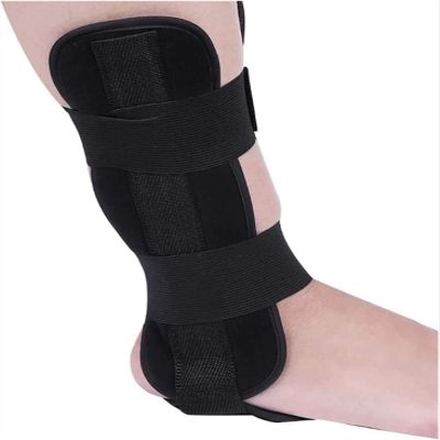 Adjustable Drop Foot Orthosis Ankle Joint Bandage, Pain Relief Plantar Fasciitis Stabilizing Rods Orthotics Night Splint for The Treatment of Plantar Fasciitis (Size : L) (Size : L)