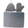 BESPORTBLE Sauna Set for Women Reusable Breathable Sauna Hat Mitten and Hair Protective Mat for Spa Use view 1