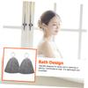 BESPORTBLE Sauna Set for Women Reusable Breathable Sauna Hat Mitten and Hair Protective Mat for Spa Use view 2