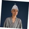 BESPORTBLE Sauna Set for Women Reusable Breathable Sauna Hat Mitten and Hair Protective Mat for Spa Use view 4