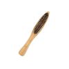 Angoily 2pcs Long Handle Bristle Beard Brush Kit for Men Portable Styling and Cleaning Mustache Comb Set Suitable for Applying Beard Oil Wooden Grooming Tool for Travel view 1