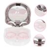 Healeved 3sets Lovely Shape Contact-Lens Box Travel Contact-Lens Holder Case Home Supply Contact-Lens Case view 2