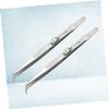 Angoily 2pcs Steel Elbow Set Multifunctional Pointed Kit for Jewelry Repair and Manicure Use Professional Holding Tools Clips view 3