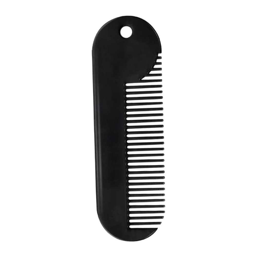 Angoily Zinc Alloy Beard Comb Sturdy Hair Styling Comb Portable Hair Accessories for Men Use As Useful Beard Supply Salon Gadget during Grooming