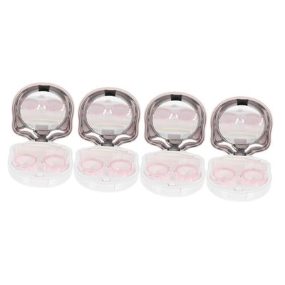 Healeved 4sets Cosmetic Container - Travel Kit Lightweight Case Cats Eye