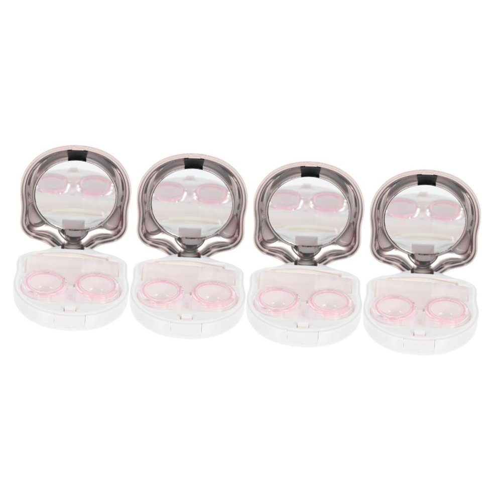 Healeved 4sets Cosmetic Container - Travel Kit Lightweight Case Cats Eye