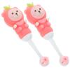 Healeved 6pcs Boys and Girls Toothbrush Cute Bear Toothbrush Soft Bristle for Boy Girl Use at Home Travel view 3