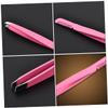 Angoily 12pcs Eyebrow Tweezer Slanted Tip Eyebrow Brush Comb for Makeup Clamps for Grooming for Shaping and Ingrown Hair Removal view 4