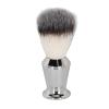 Shaving Brush for Men, Stainless Steel Handle Remove Residue, Fine Synthetic Bristles Beard Brush, Foam Moustache Trimming Grooming Tool, for Home Salon, 2pcs view 1