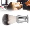 Shaving Brush for Men, Stainless Steel Handle Remove Residue, Fine Synthetic Bristles Beard Brush, Foam Moustache Trimming Grooming Tool, for Home Salon, 2pcs view 4