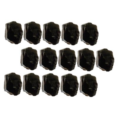 GLEAVI 500g Natural Bulk Obsidian Crystals Crushed Stones Tumbled Quartz for Chakra Healing Practice