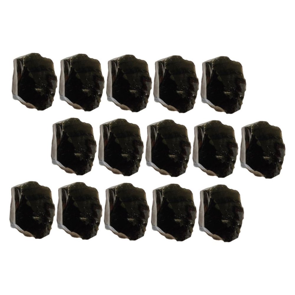 GLEAVI 500g Natural Bulk Obsidian Crystals Crushed Stones Tumbled Quartz for Chakra Healing Practice