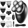 Electric Razor for Men, 5 in 1 Professional Electric Shaver USB Rechargeable Washable Men's Five Floating Heads Razors Hair Clipper Nose Ear Hair Trimmer (Color : Silver) view 1