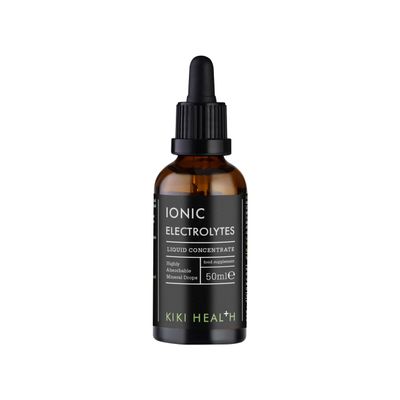 KIKI Health  Ionic Electrolytes Liquid Concentrate  Blend of 6 Essential Electrolyte Minerals  Potassium, Chloride, Chromium, Calcium, Magnesium, Sodium  50 ml