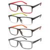 acavefox 4 Pack Reading Glasses Men's Readers Blue Light Blocking view 1