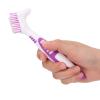 Portable 2pcs Double Bristle Head Denture Cleaning Brush Set, Multi Layered Toothbrush False Teeth Brush for Denture Care and Retainer Cleaning view 1