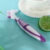 Portable 2pcs Double Bristle Head Denture Cleaning Brush Set, Multi Layered Toothbrush False Teeth Brush for Denture Care and Retainer Cleaning view 3