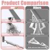 1/2 Universal Mini Mop, Mini Mop, Portable Squeeze Mop, Handheld Mini Mop with Wring Function, Dry and Wet Desktop Cleaning, for Windows, Tiles, Car, Desktop, Floor (Pink) view 3