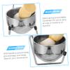 Angoily Stainless Steel Dish Rack for Men Beard Cleaning Including Shaving Bowl Rack Men Beard Brush and Facial Appliance for Shaving Brush Storage view 3