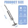 1/2 Universal Mini Mop, Mini Mop, Portable Squeeze Mop, Handheld Mini Mop with Wring Function, Dry and Wet Desktop Cleaning, for Windows, Tiles, Car, Desktop, Floor (Pink & Grey) view 3