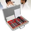 CYMYYDS 104Pcs Optical Trial Lens Set, Optometry Kit Metal Rim Ophthalmic Lenses with Free Trial Frame Eye Protection Accessories, Ophthalmic Trial Case Lenses, Aluminum Suitcase view 1