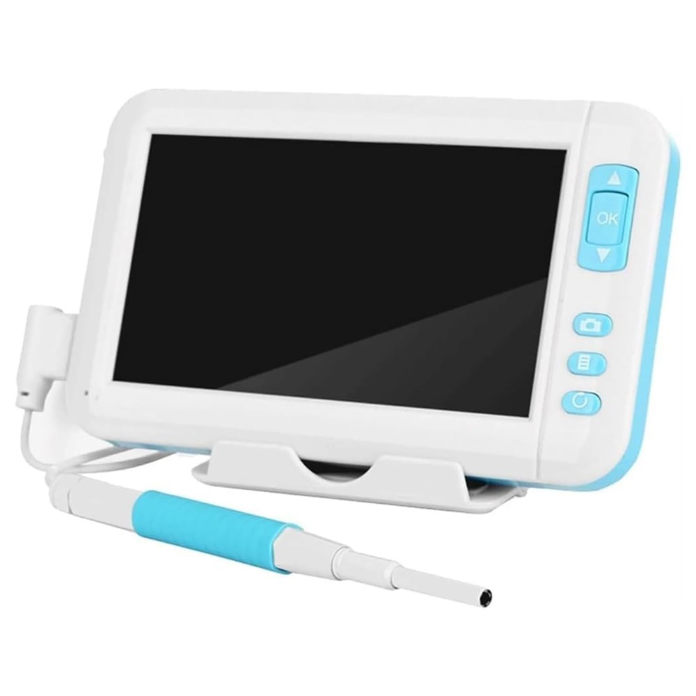 Ear Wax Removal Kit Camera 1080P - 4.3in Monitor, 6 LED Lights - Otoscope Tool for Adults, Children, and Pets - Effective Ear Wax Remover
