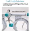 McbeAn Optical Trial Lens Frame, 53g Lightweight Trial Lens Frame, Eye Test Glasses Optometry, PD:48-80mm Adjustable, for Optical Shop, Hospital Ophthalmology Department Optician view 4