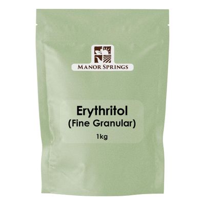 100% Erythritol 1kg Zero Calorie Plant-Based Sugar Alternative by Manor Springs