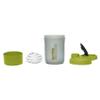 2 x Protein Shaker Bottle 600ml with Leakproof Screw Lid, Steel Mixing Ball & Storage Compartment Gym/Sports Shaker Drink Bottle for Protein Shakes BPA Free Protein Powder Shaker Cup (Green + Green) view 2