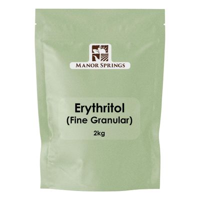 100% Erythritol 2kg Zero Calorie Plant-Based Sugar Alternative by Manor Springs