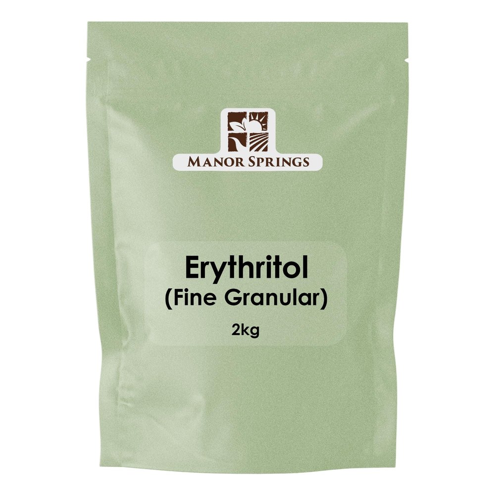 100% Erythritol 2kg Zero Calorie Plant-Based Sugar Alternative by Manor Springs