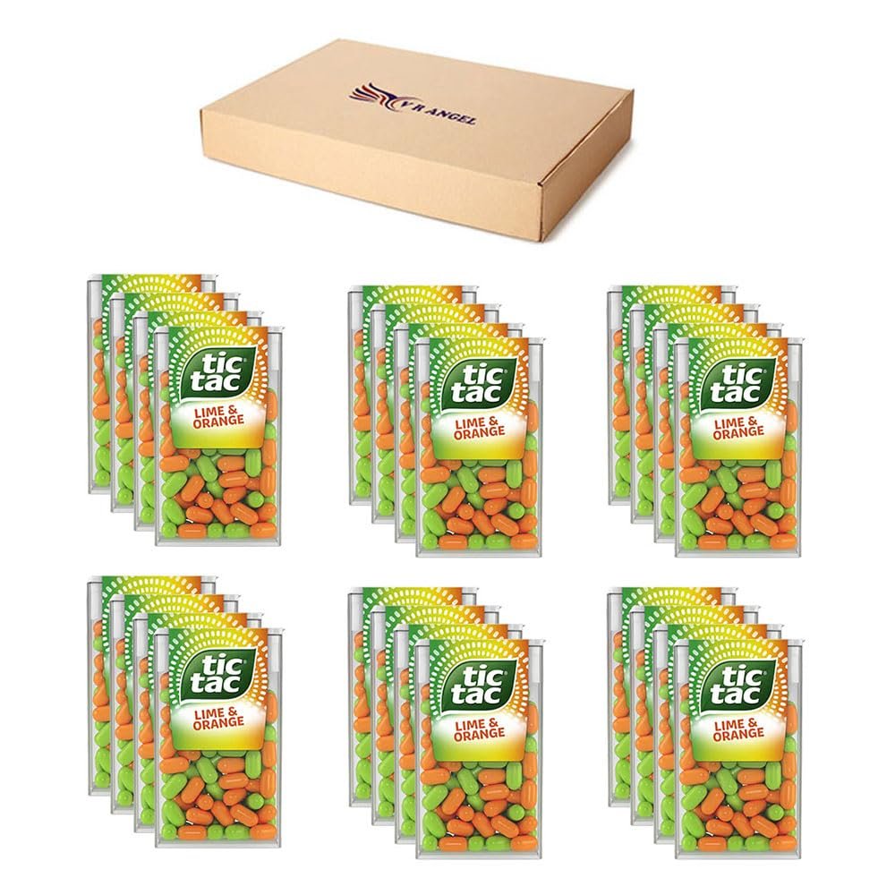 24 Lime and Orange Tic Tac Mint sweets For Little Moments of Refreshment - Sold By VR Angel