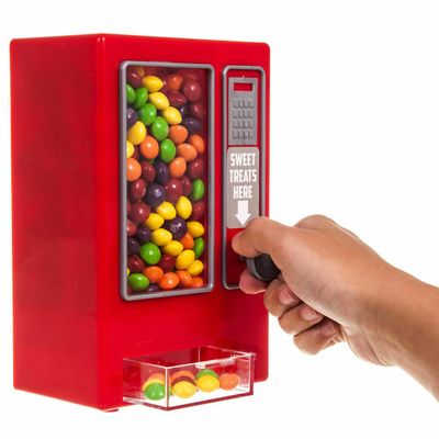 Candy Vending Machine For Kids - Classic Retro Design Sweets Holder & Dispenser Arcade Toy | Ideal For Desktops, Classrooms, Parties & Many More | Suitable For Gumballs, Candys & Sweets